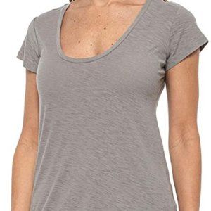 James  Perse WSVH3182CU Deep Scoop Neck Tee Olympic